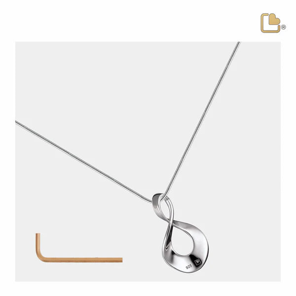 Pendant: Infinity - Rhodium Plated