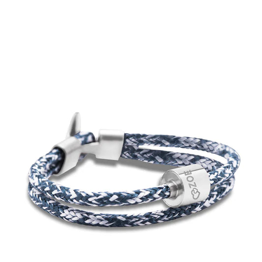 Memento Bracelet: Cord Brushed Ashes Bead Jeans (XL)