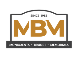 Brunet Monuments logo – custom monuments, headstones and memorial services in Cornwall Ontario