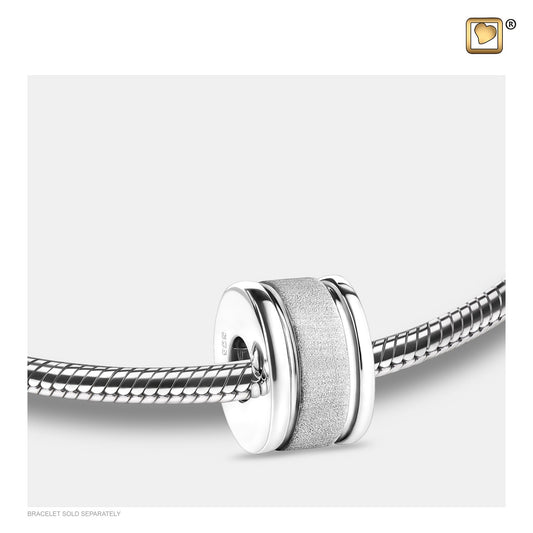 Bead: Omega - Rhodium Plated Two Tone - BD2010