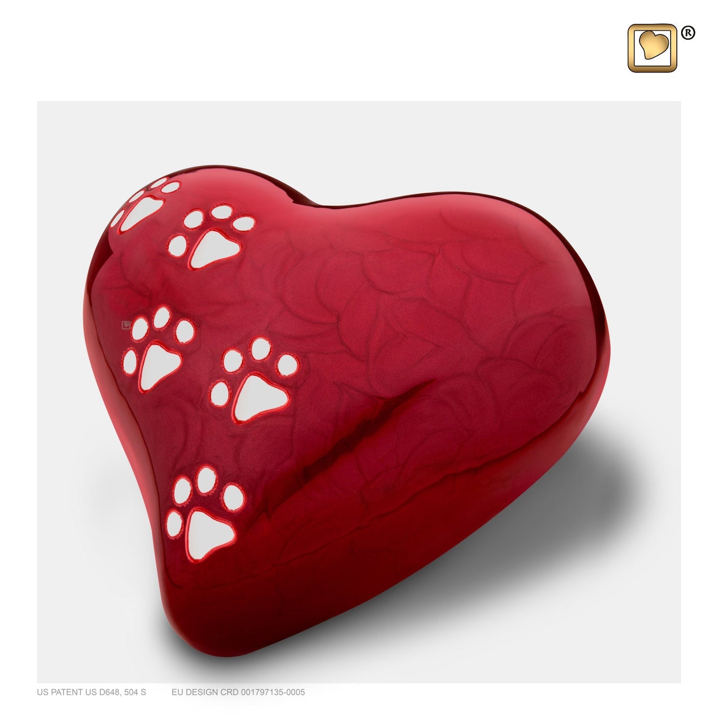 LovePaws™ Pearlescent Red (Large Heart) - P637L