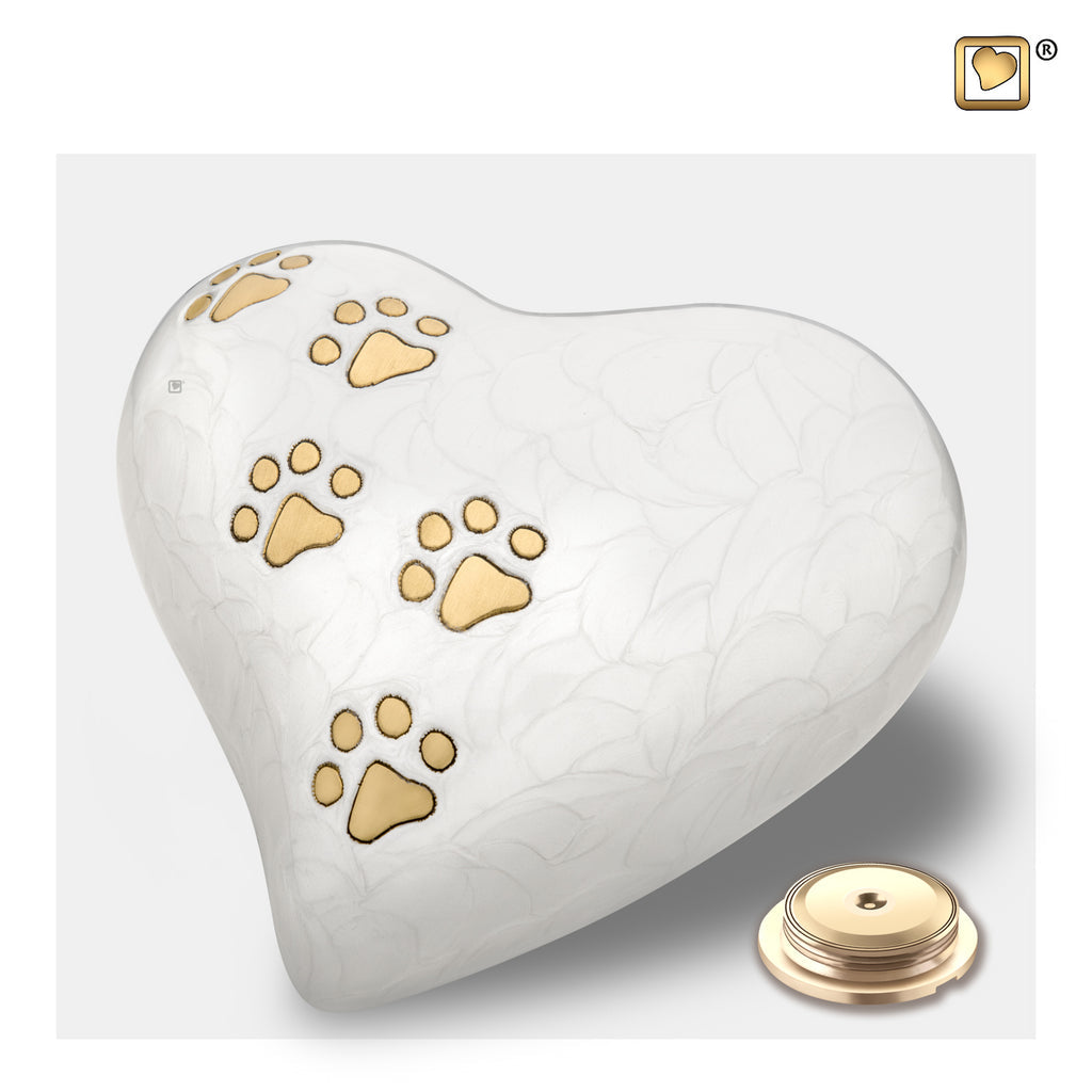 LovePaws™ Pearlescent White (Large Heart) - P638L