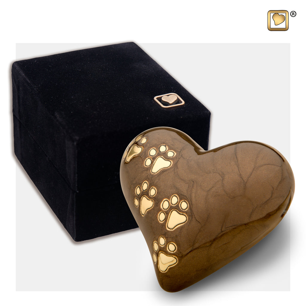 LovePaws™ Pearlescent Bronze (Keepsake Heart) - P639K