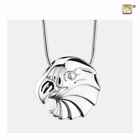 Pendant: Eagle - Rhodium Plated - PD1150