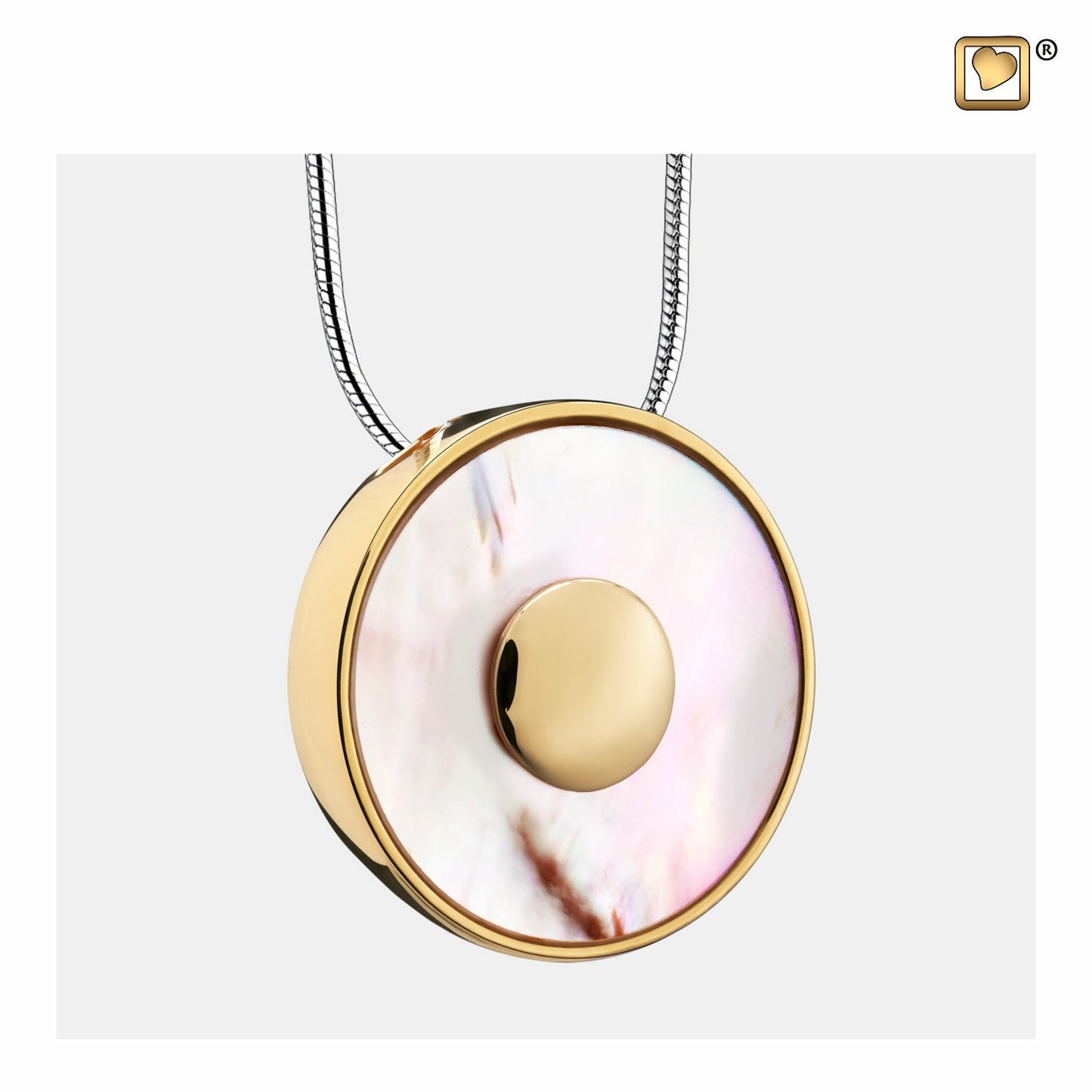 Pendant: Mother of Pearl - Gold Vermeil - PD1290