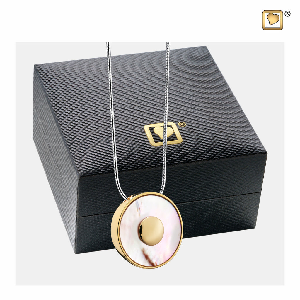 Pendant: Mother of Pearl - Gold Vermeil - PD1290