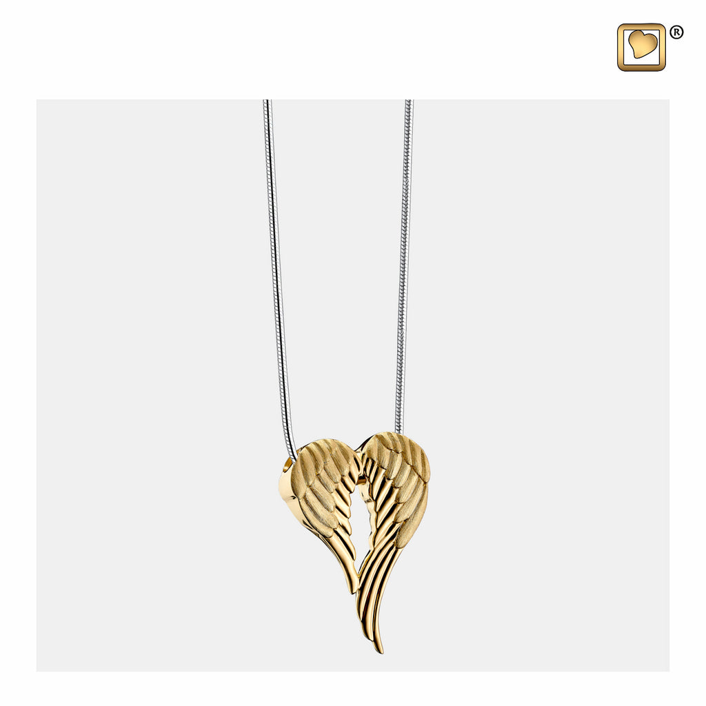 Pendant: Angel Wings - Gold Vermeil Two Tone - PD1371
