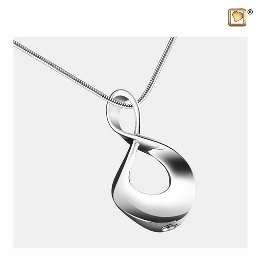 Pendant: Infinity - Rhodium Plated - PD1501